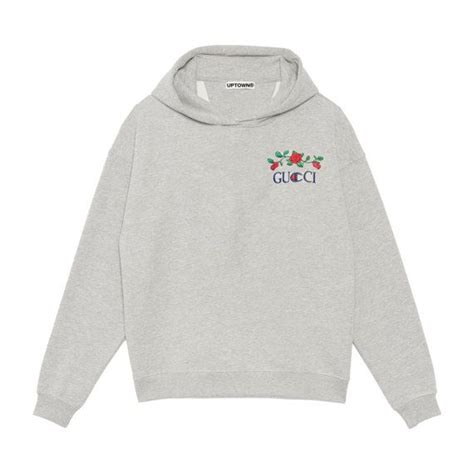 Gucci x champion embroidered hoodie